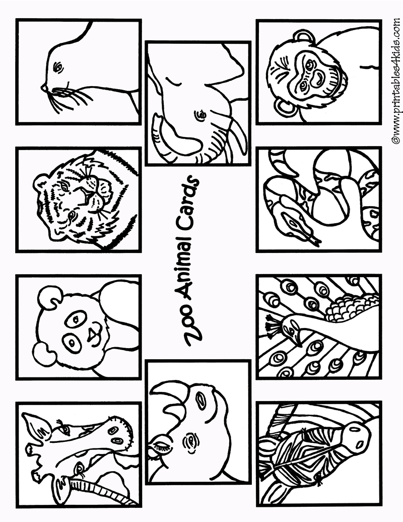 zoo animal coloring printable pages - photo #28